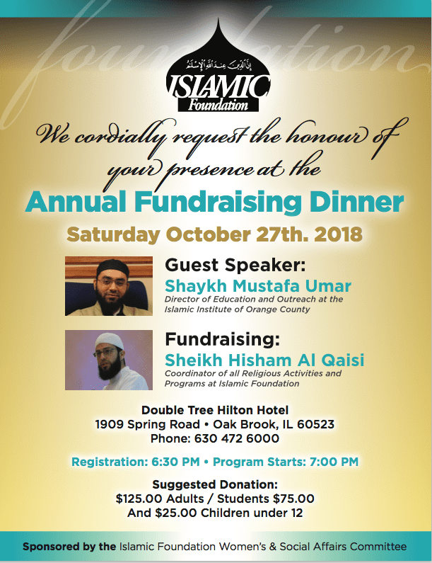 2018 Annual Fundraising Dinner Islamic Foundation
